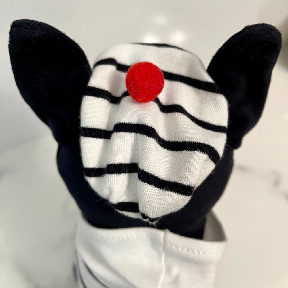 French Bulldog Boston Terrier Dog 13" Stuffed Animal French Navy Plush Toy - Picture 9 of 11